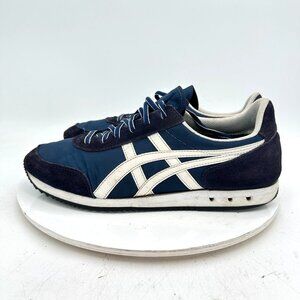 Onitsuka Tiger New York Men Size 10 Navy Blue White black Suede Leather Shoes